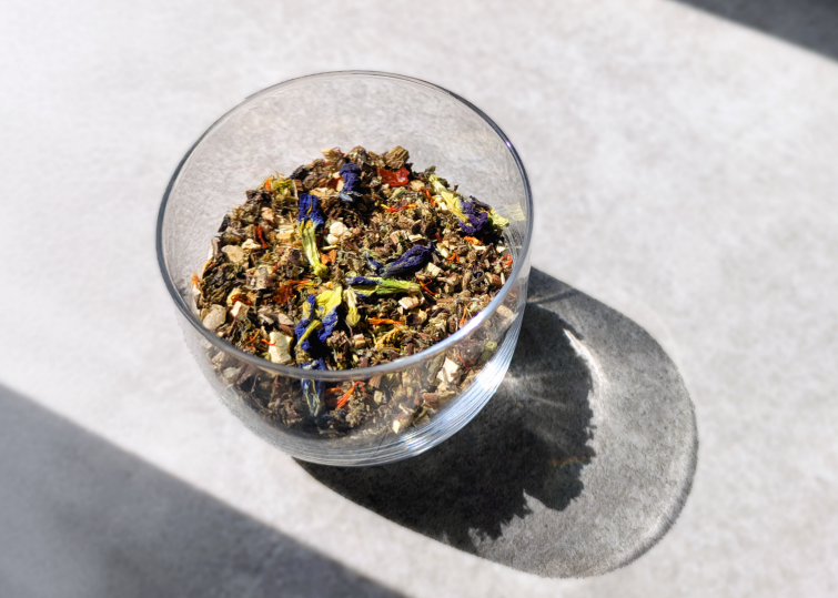 herbs on windowsill