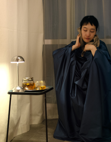 woman with lamp